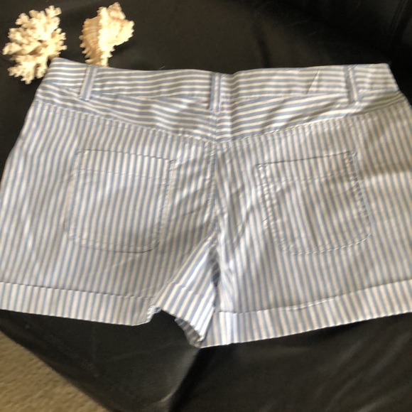 Blue pin striped short shorts size Medium - Picture 3 of 7